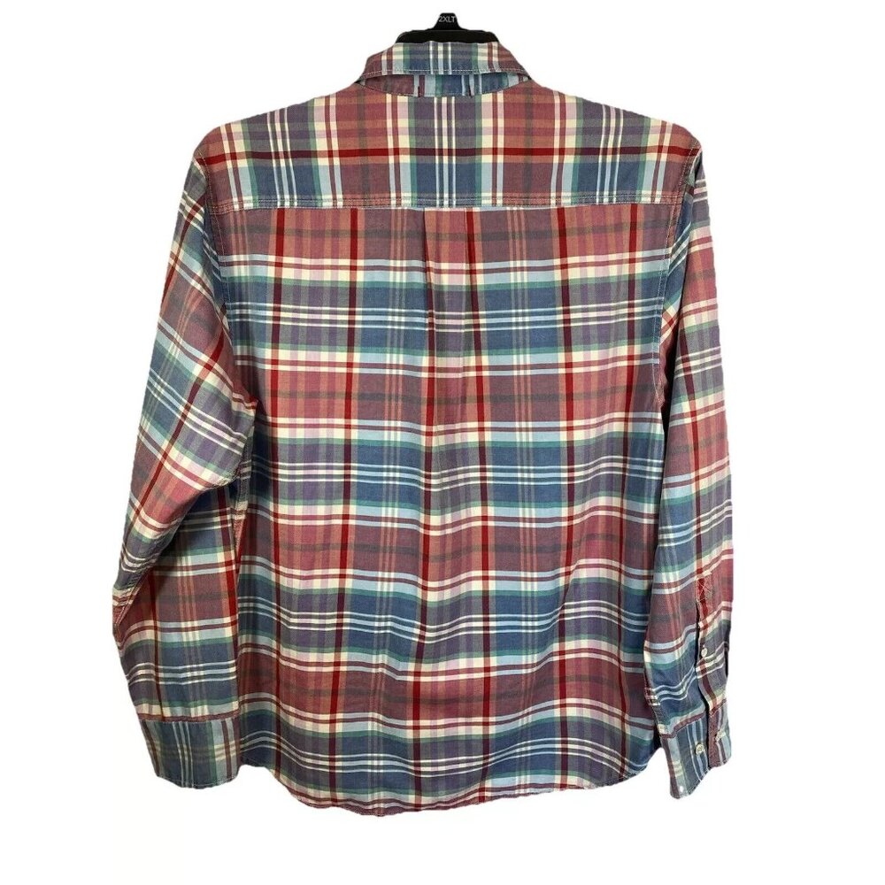 Tommy Bahama Men's Small Pale Wisteria Kookabura Plaid Long Sleeve Shirt - Picture 8 of 9